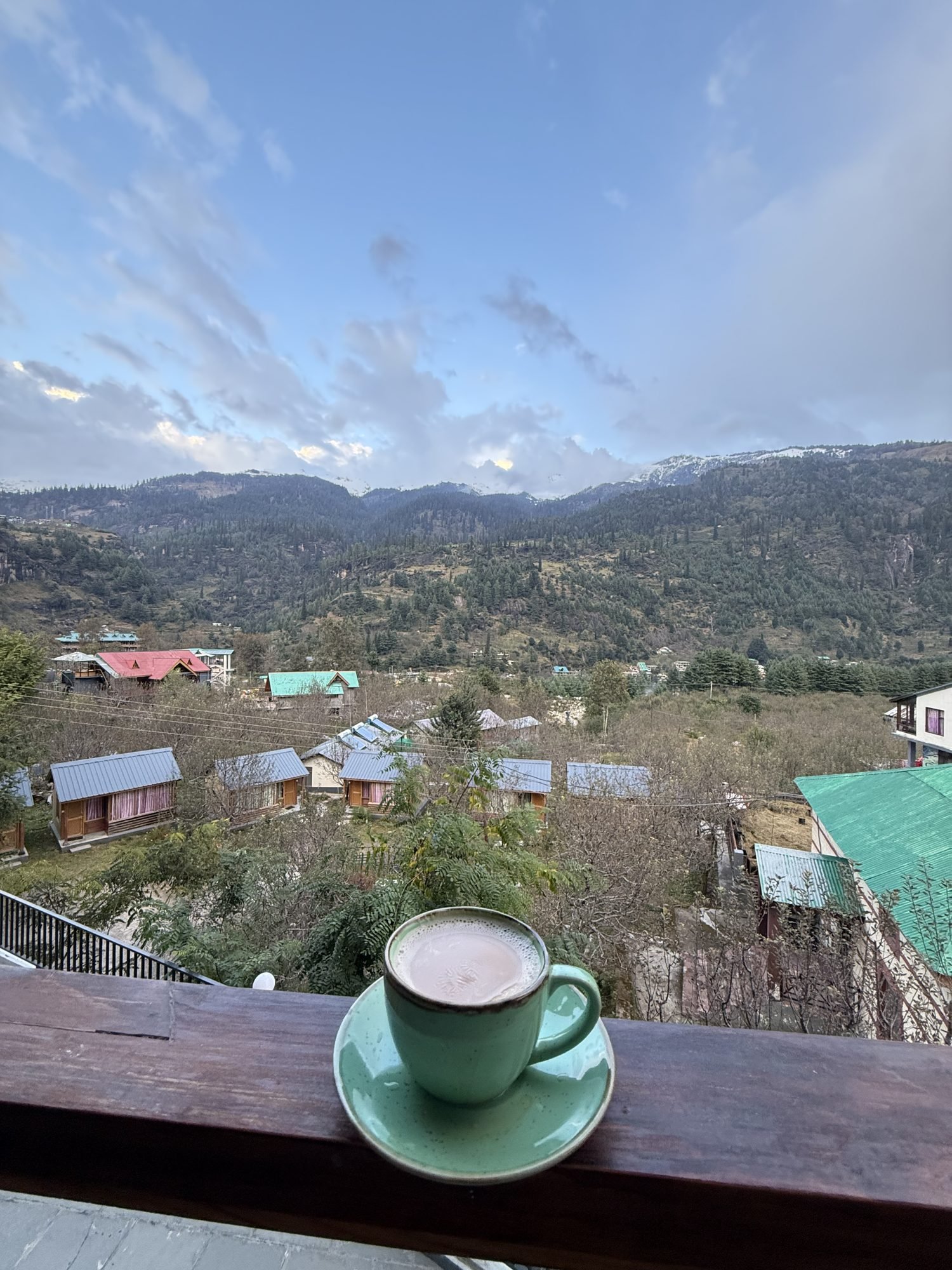 The valley from a room window